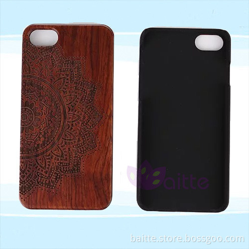 support OEM design encarving wood peice Customied wood carving case for iPhone 7 puls